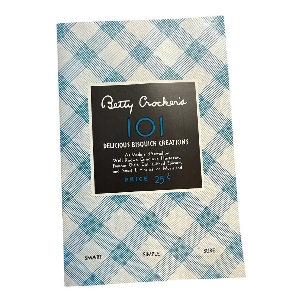 Betty Crocker 1933 Bisquick Creations Recipe Book Movie Stars Pickford Colbert